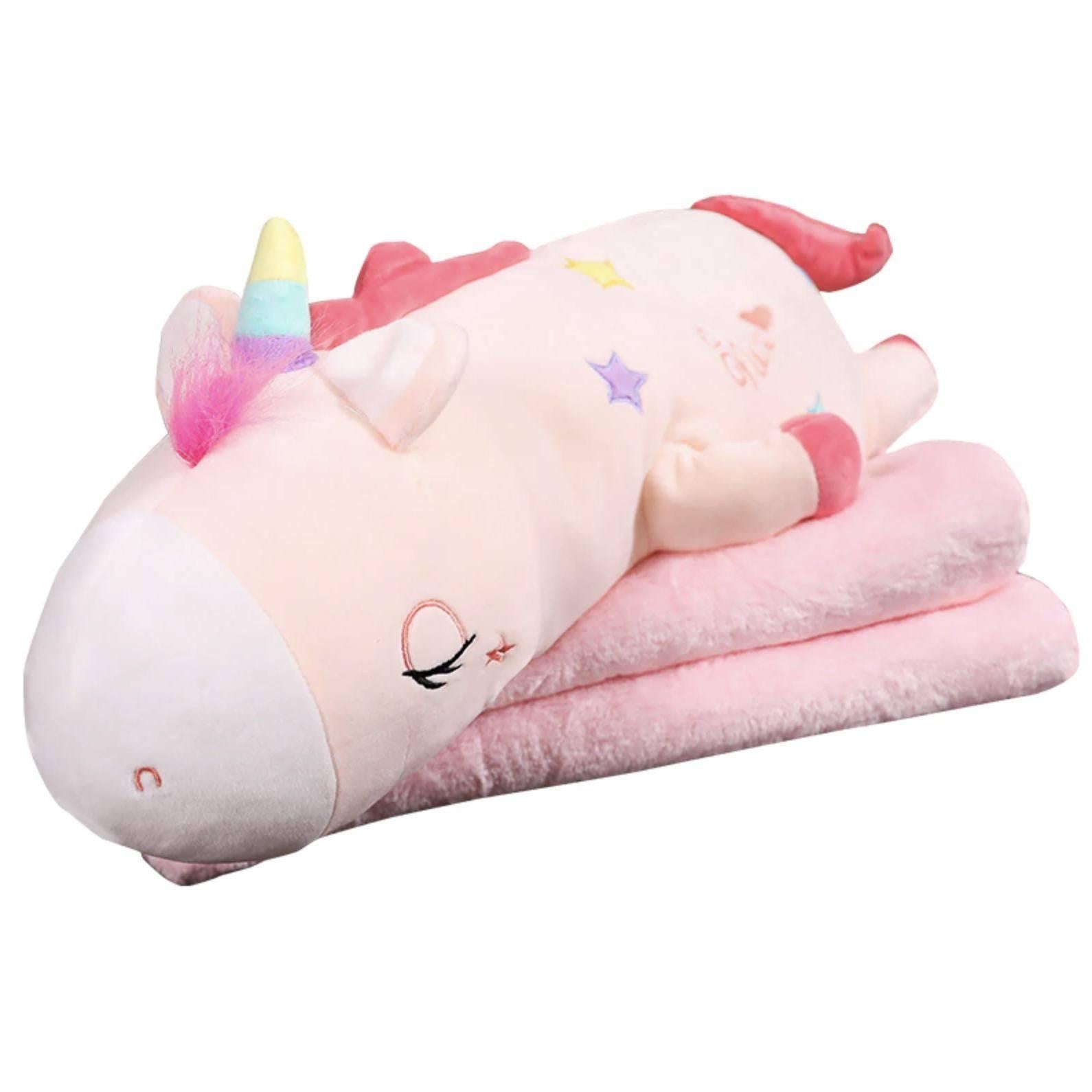 Unicorn plush Big Doudou with Blanket - Unicorn