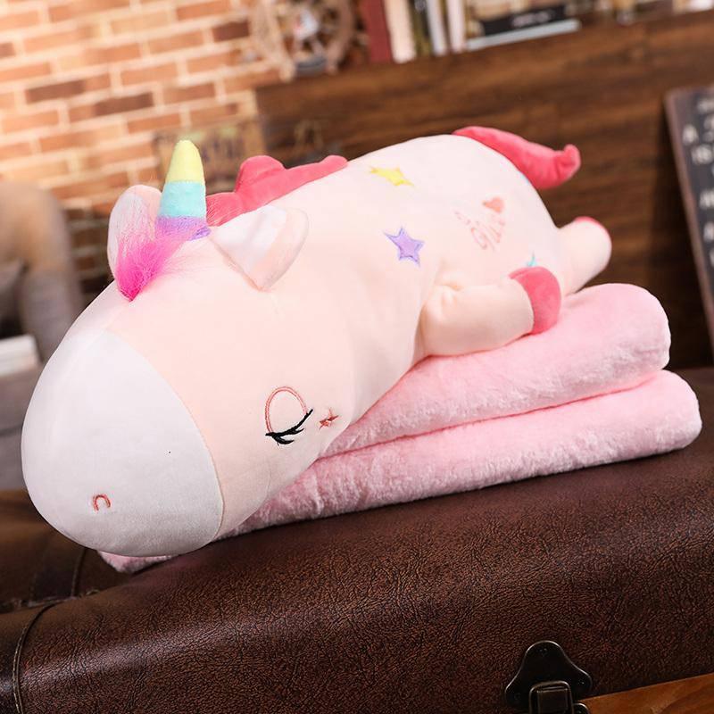 Unicorn plush Big Doudou with Blanket - Unicorn