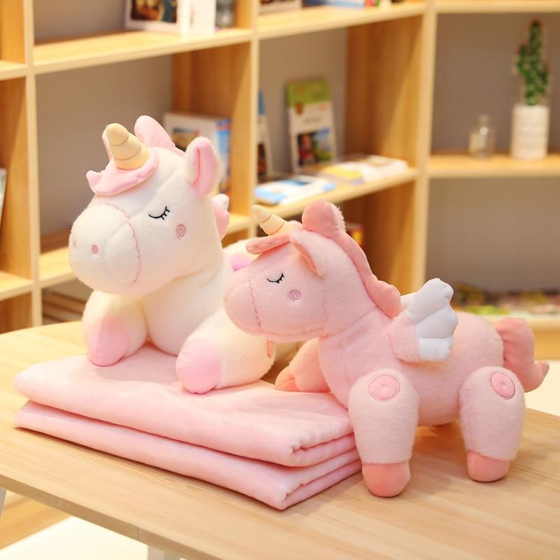 Unicorn plush Toy with Blanket - Unicorn