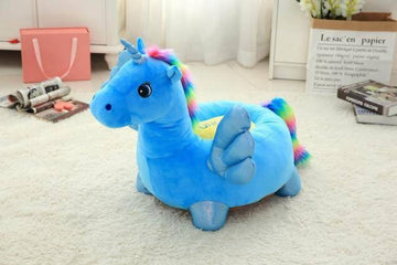 Puf unicornio Gigante azul - Un unicornio