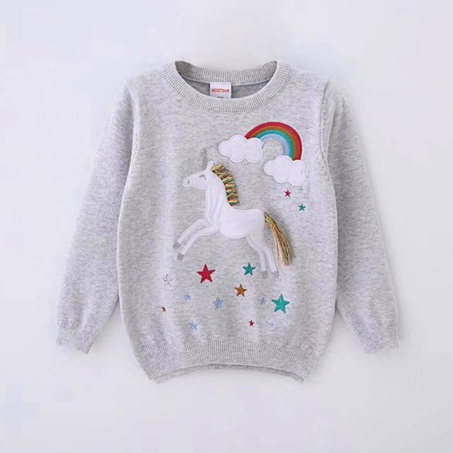 Sweater with Unicorn Pattern - Unicorn