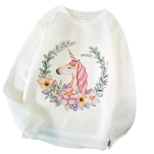 White Unicorn Sweater - Unicorn