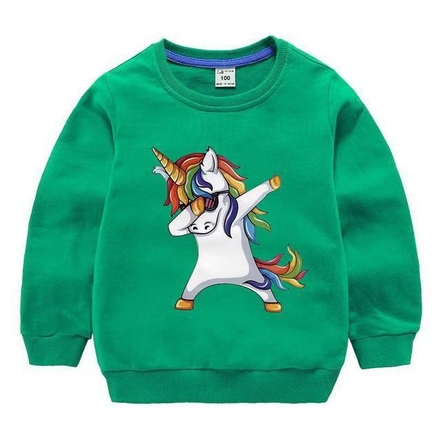 Unicorn Dab Child Sweater - Unicorn