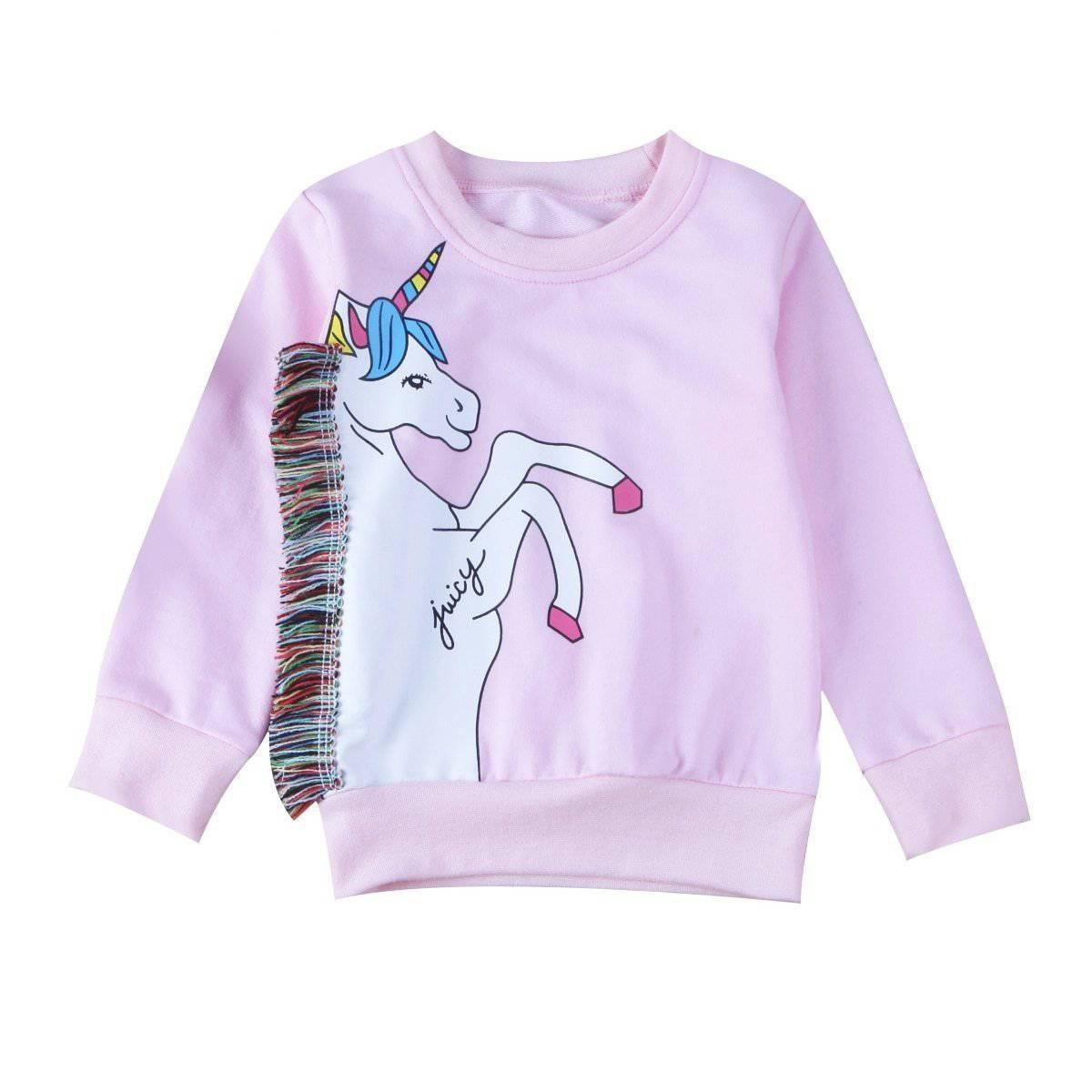Suéter rosa de unicornio para niños - Unicornio