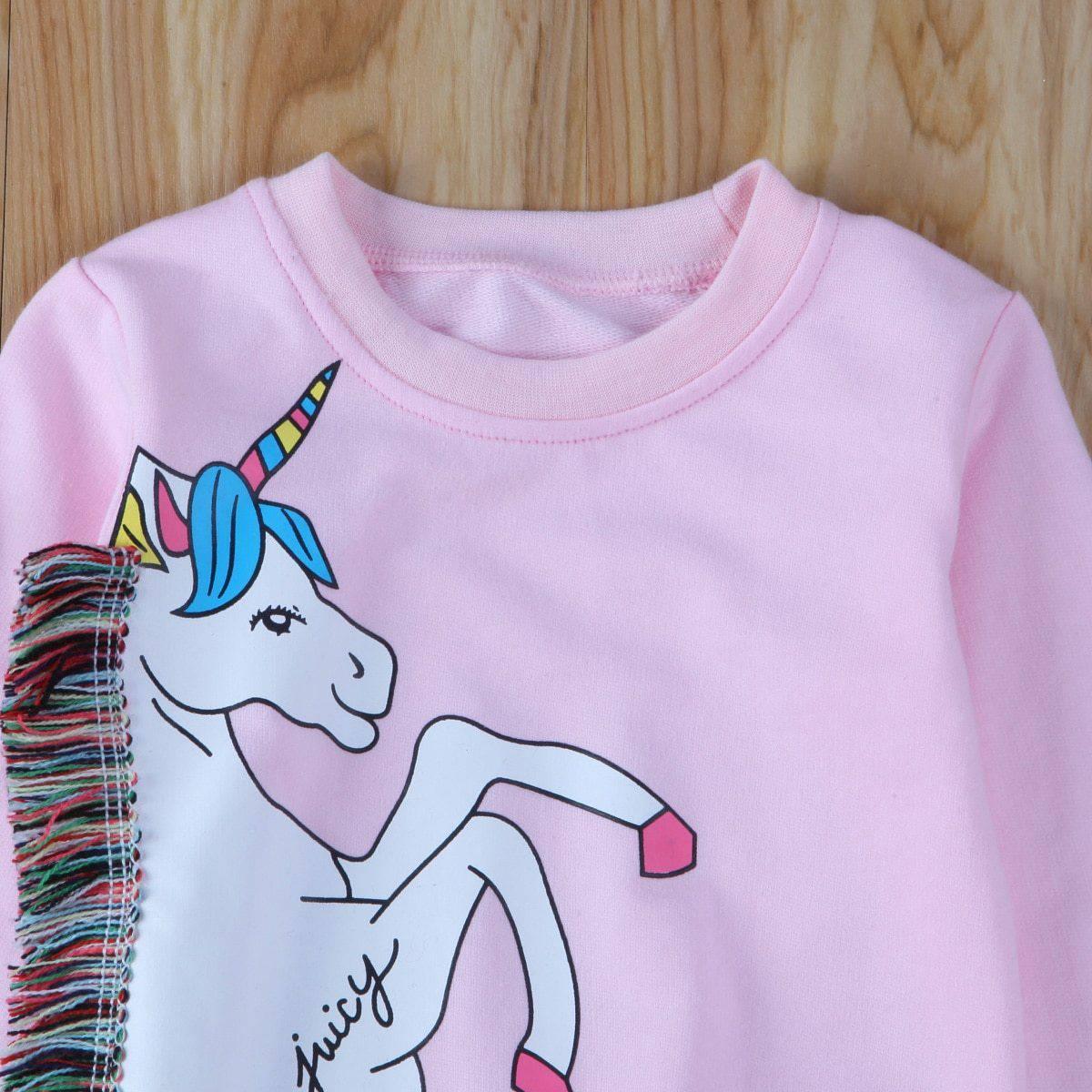 Pink Unicorn Sweater for Kids - Unicorn