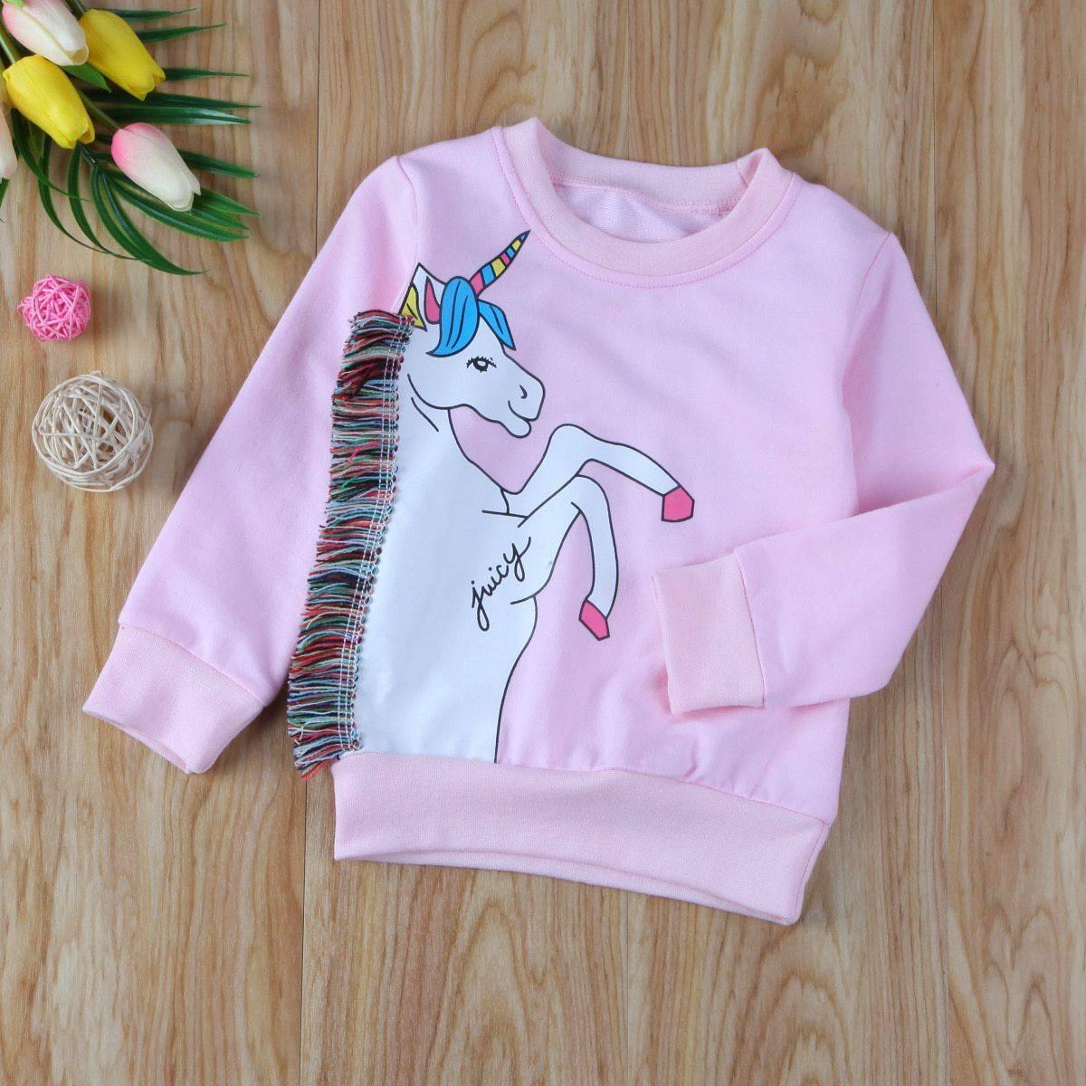 Pink Unicorn Sweater for Kids