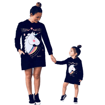 Unicorn Mother Daughter Dress Sweater - Unicorn
