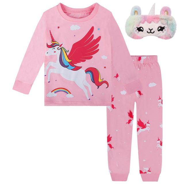 Unicorn pajamas with sleeping mask