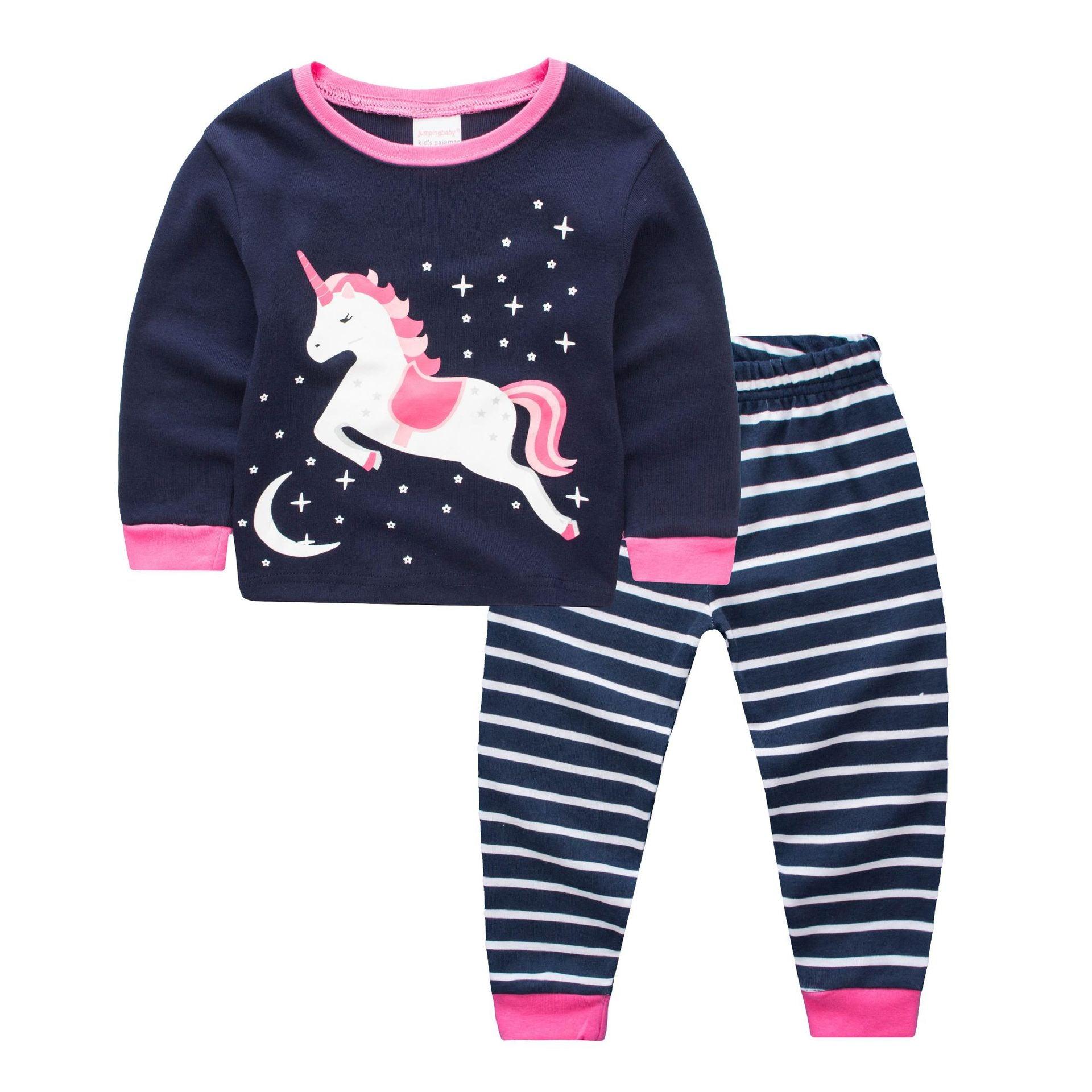 Navy unicorn pajamas