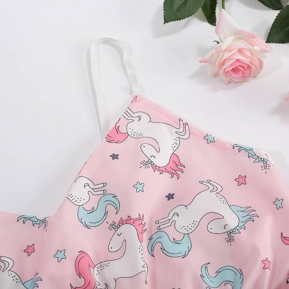 Plus size camisole unicorn pajamas - unicorn
