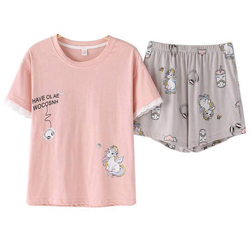 Unicorn Pajamas for Women Summer - Unicorn