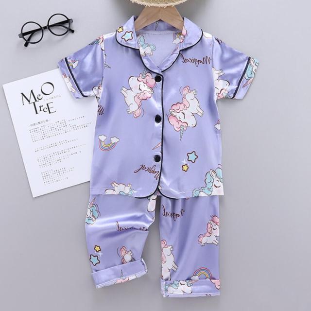 Girl's Unicorn Pajamas Blouse - Unicorn