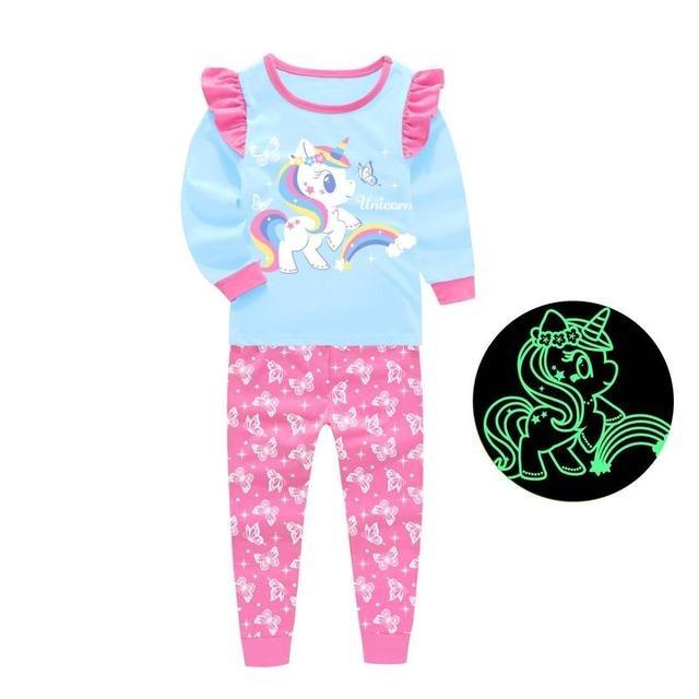 Girl's light-up unicorn pajamas - Unicorn