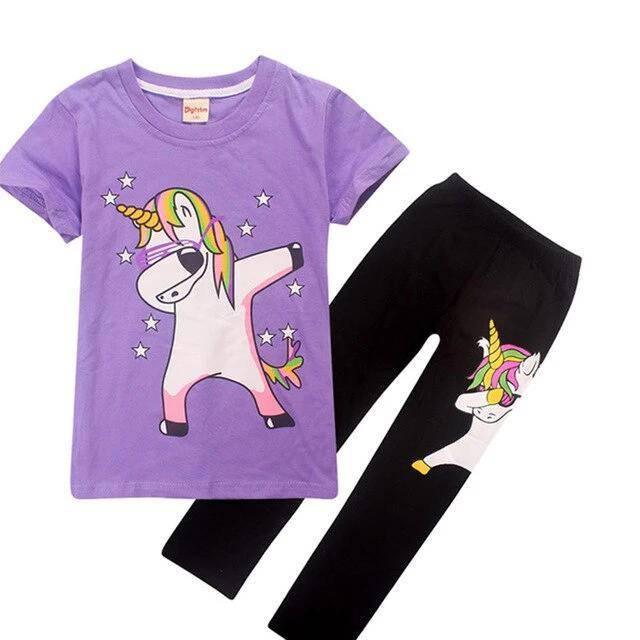 Unicorn Pajamas Who Dab Child - A Unicorn