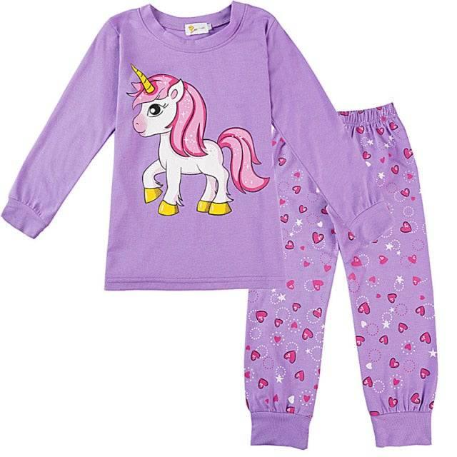 Pyjama Licorne Violet - Licorne