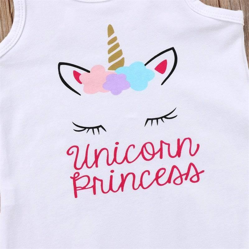 Unicorn Fringed Dress For Girls - Unicorn