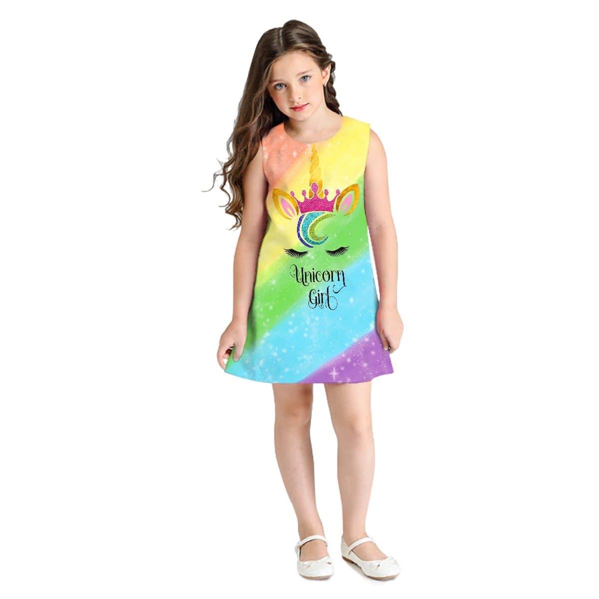 Unicorn Girl's Chasuble Dress - Unicorn