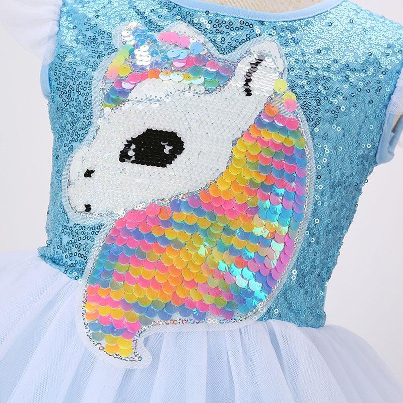 Sequined Unicorn Wedding Dress - Unicorn
