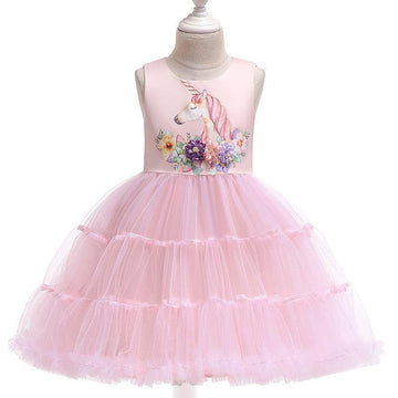 Pink unicorn princess dress
