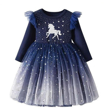 Girl's unicorn party dress