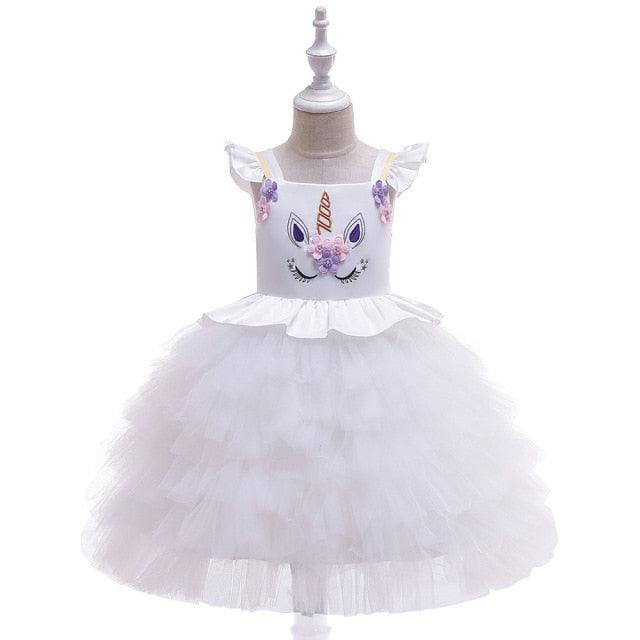 Vestido de disfraz de unicornio roedor para niñas