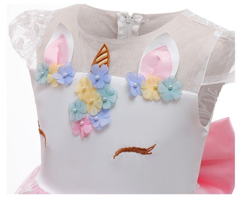 Vestido de encaje de disfraz de unicornio para niña - Unicornio