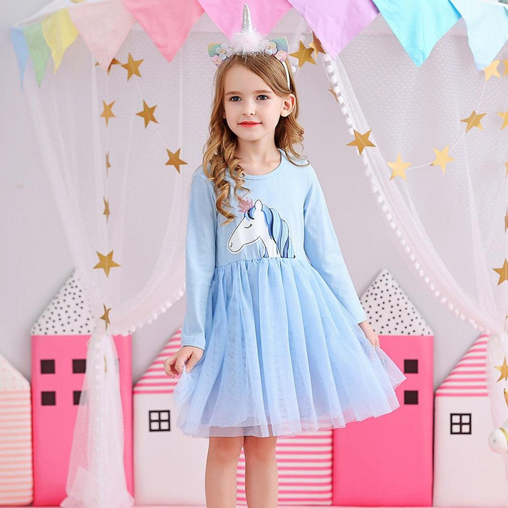 Robe de petite Fille Licorne Licorne