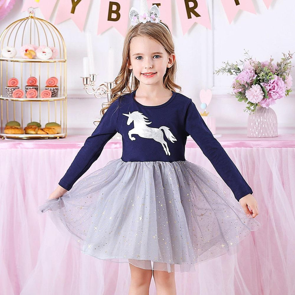Robe de petite Fille Licorne Licorne