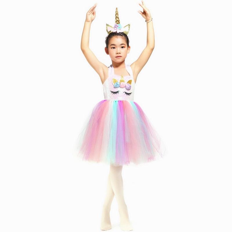 Unicorn ballerina dress for girls A unicorn