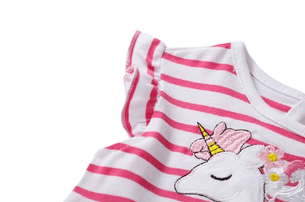 Unicorn Embroidered Dress - Unicorn