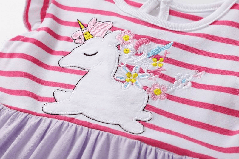 Vestido bordado unicornio - Unicornio
