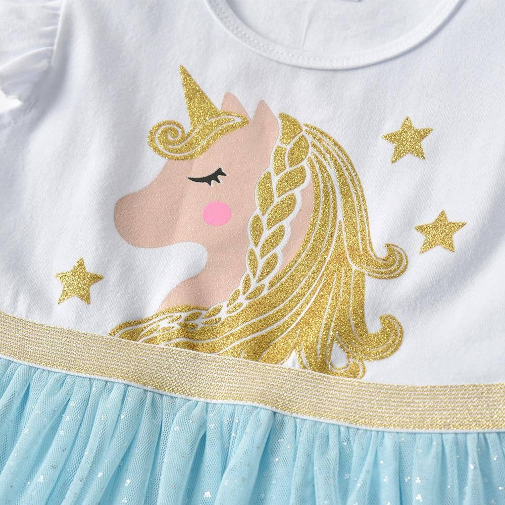 Golden Spinning Unicorn Dress - Unicorn