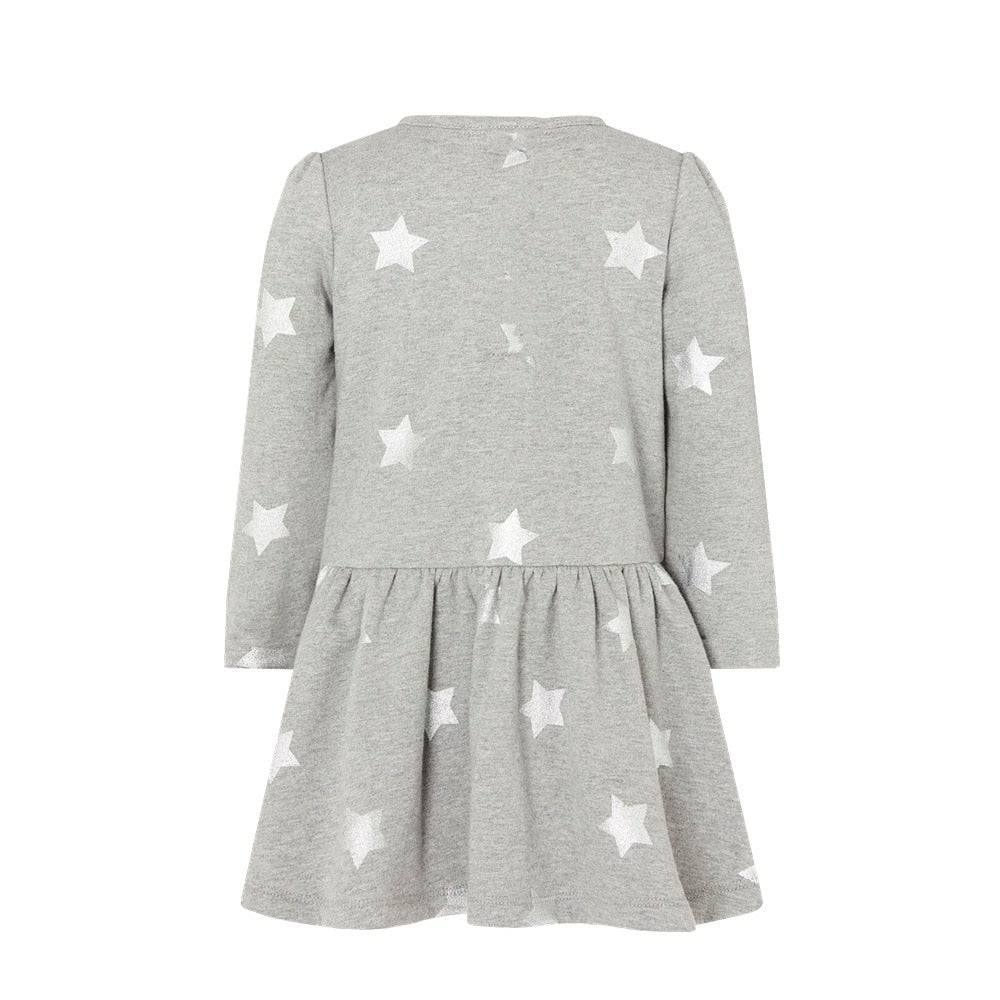 Girl's Silver Stars Unicorn Dress - Unicorn