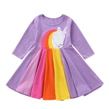 Vestido de unicornio giratorio