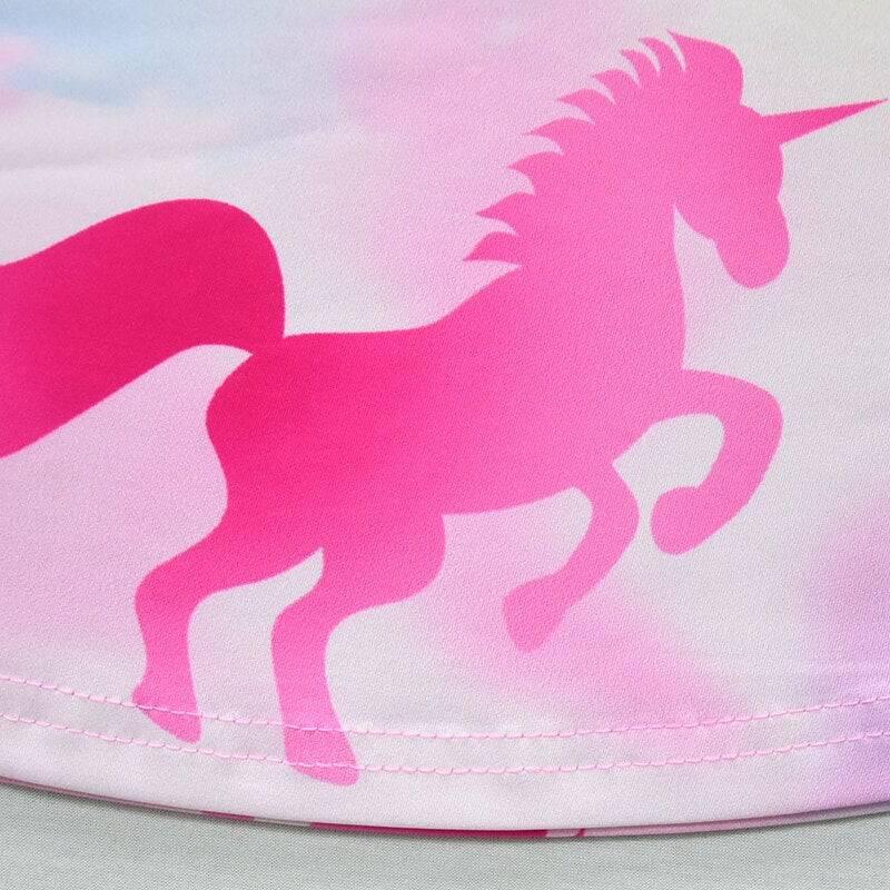 Gradient Pink Unicorn Dress for Girls - Unicorn