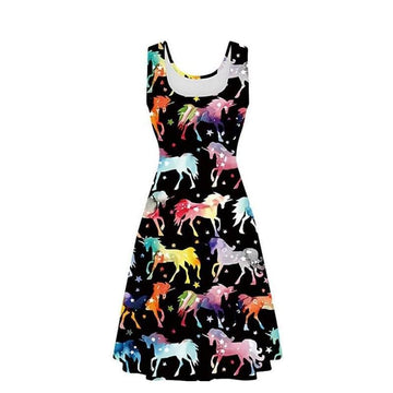Vestido de unicornio vintage para mujer - Unicornio