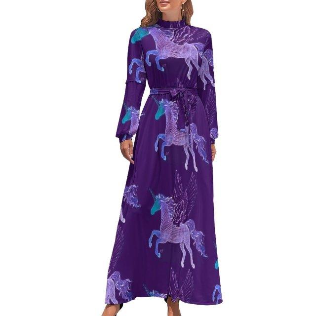 Women's Long Unicorn Dress - Unicorn