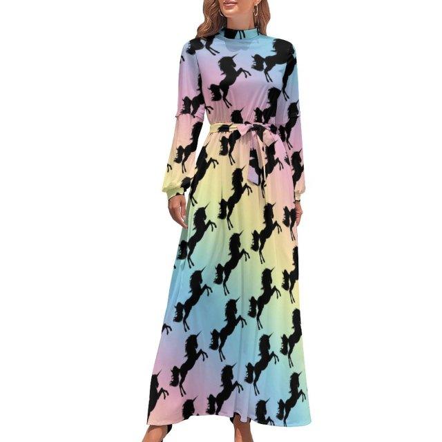 Women's Long Unicorn Dress - Unicorn