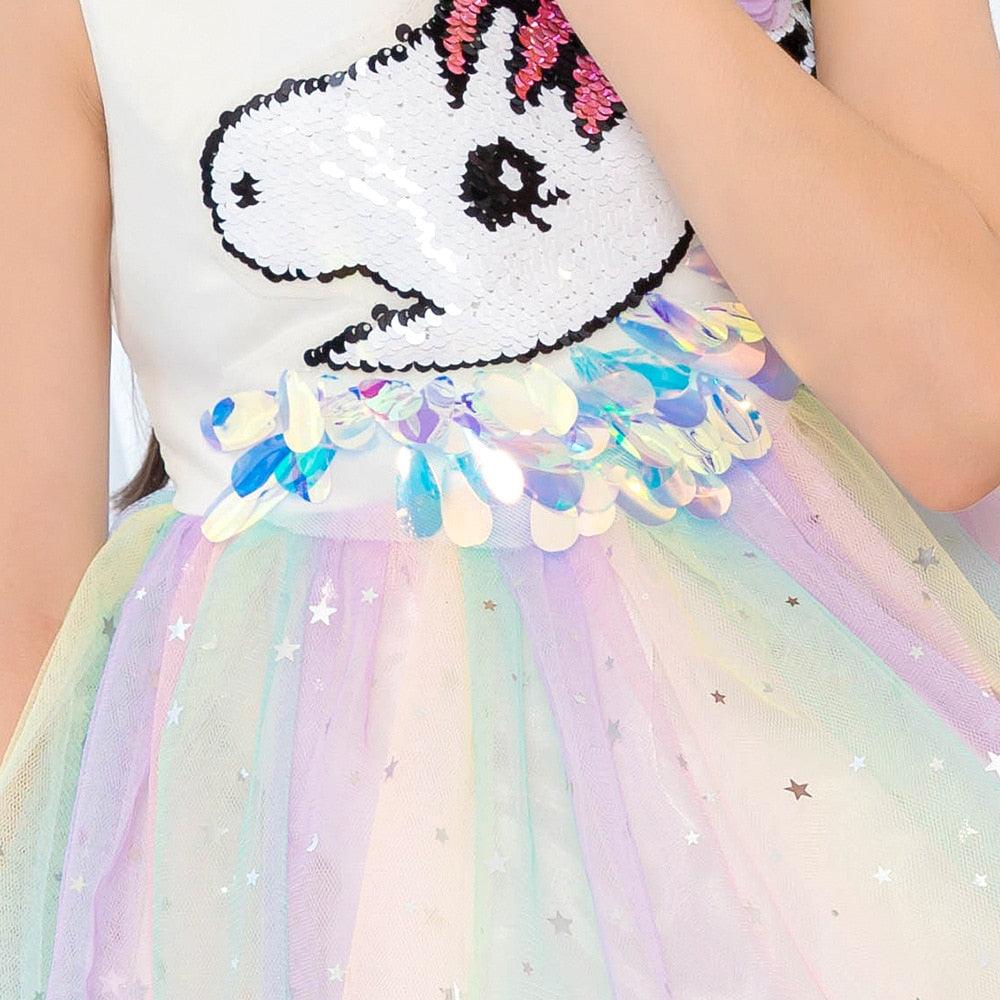 Sequin Unicorn Princess Dress - Unicorn