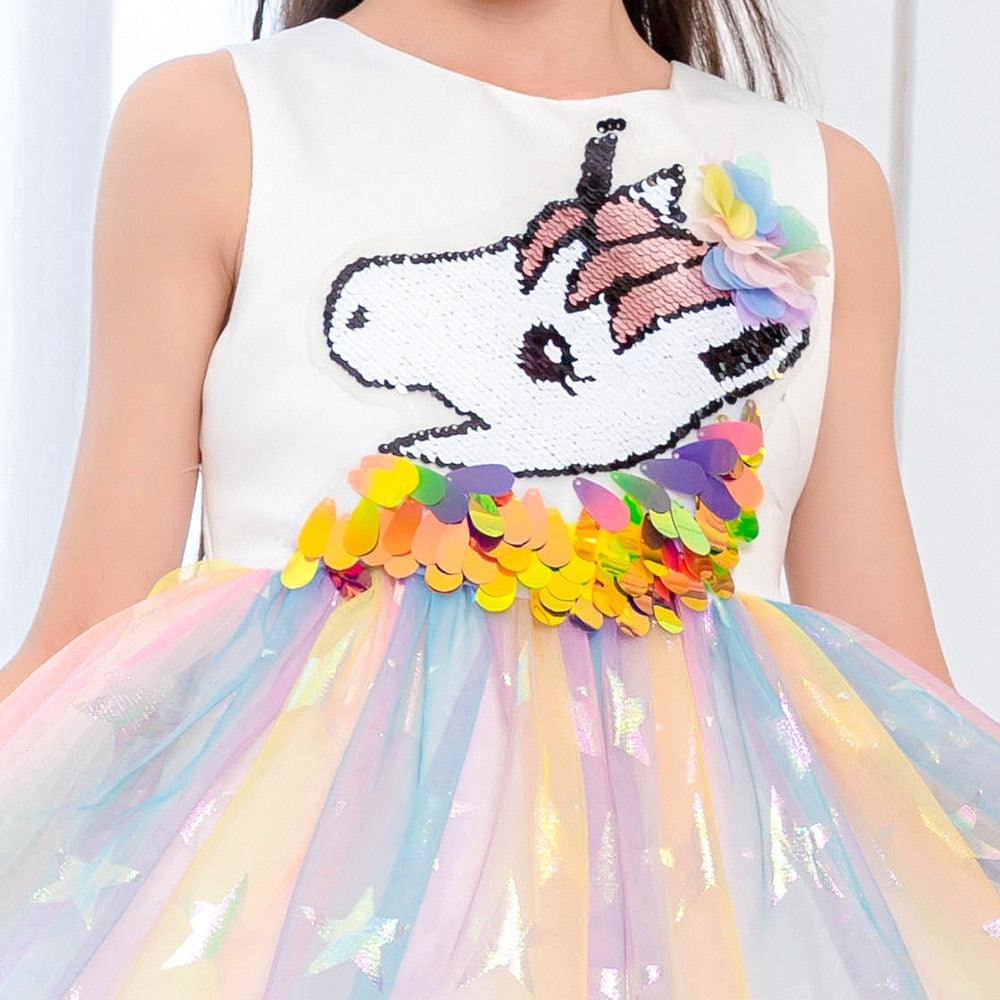 Sequin Unicorn Princess Dress - Unicorn