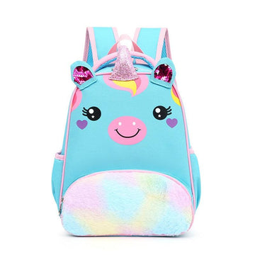 3D cartoon unicorn backpack