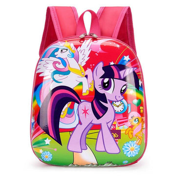 Red hard shell unicorn backpack