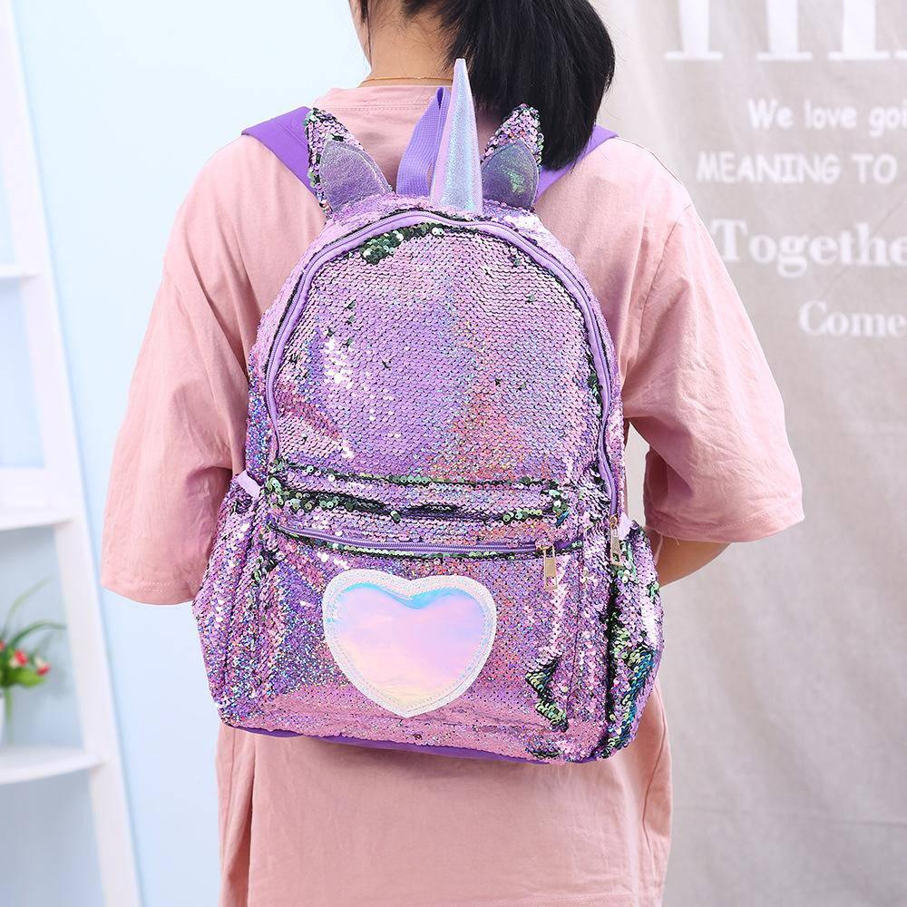 Sac Dos Paillettes Licorne Une Licorne