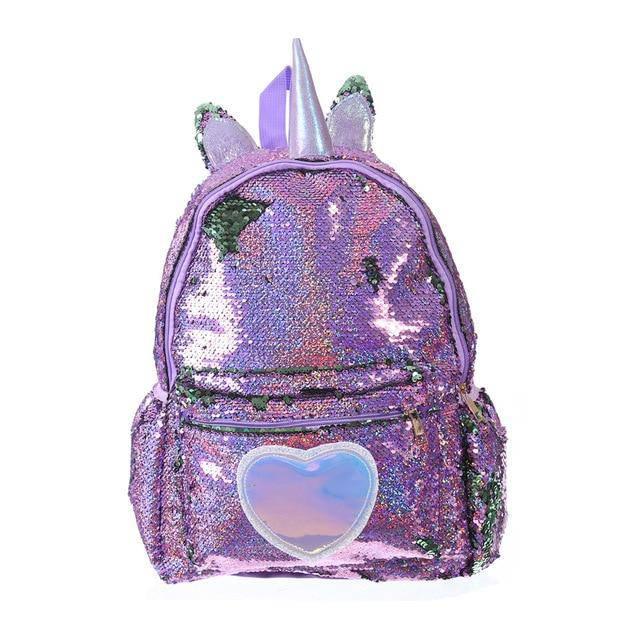 Sac Dos Licorne Paillettes