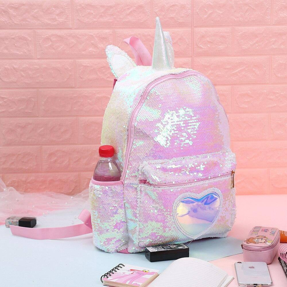 Unicorn backpack 2024 with sequins