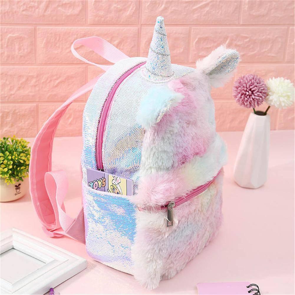 Unicorn Backpack Plush & Sequins - Unicorn