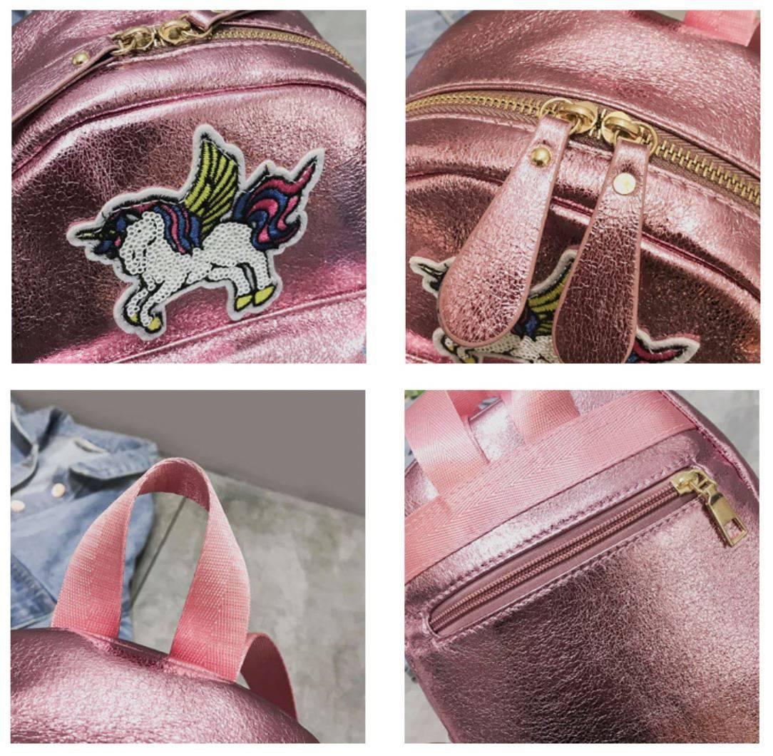 Leather on sale unicorn backpack