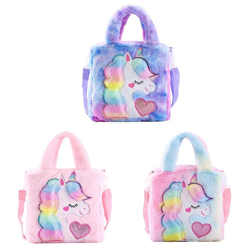 JYPS Sac à Main Licorne pour Petites Filles, 7PCS Sac à Bandoulière Mignon pour Enfants avec Dress up Jewelry Set Faire Semblant Accessoires de Jeu, Cadeau d'anniversaire Licorne Cadeau Fille Jouet JYPS Sac à Main Licorne pour Petites Filles, 7PCS Sac à Bandoulière Mignon pour Enfants avec Dress up Jewelry Set Faire Semblant Accessoires de Jeu, Cadeau d'anniversaire Licorne Cadeau Fille Jouet