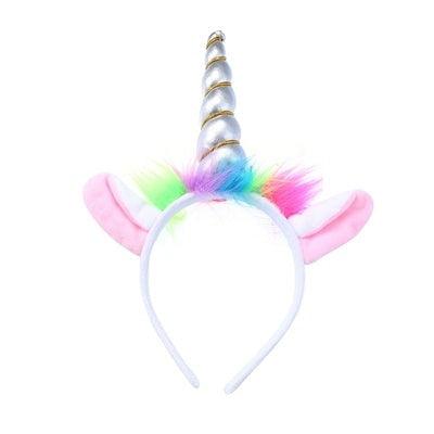 Diadema de unicornio fluorescente