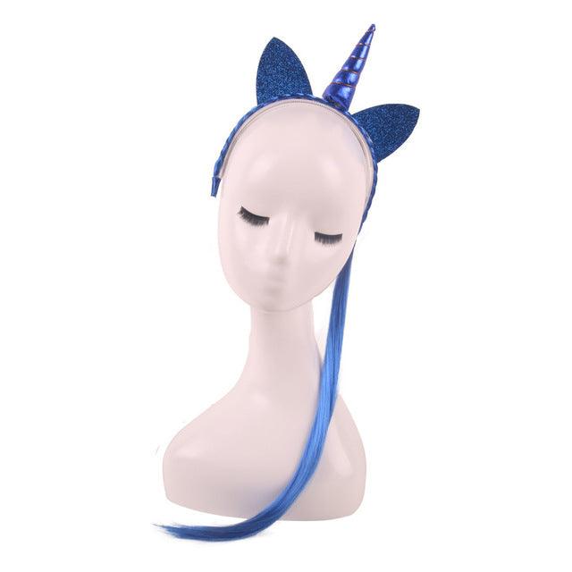 Unicorn headband with fake hair - Unicorn